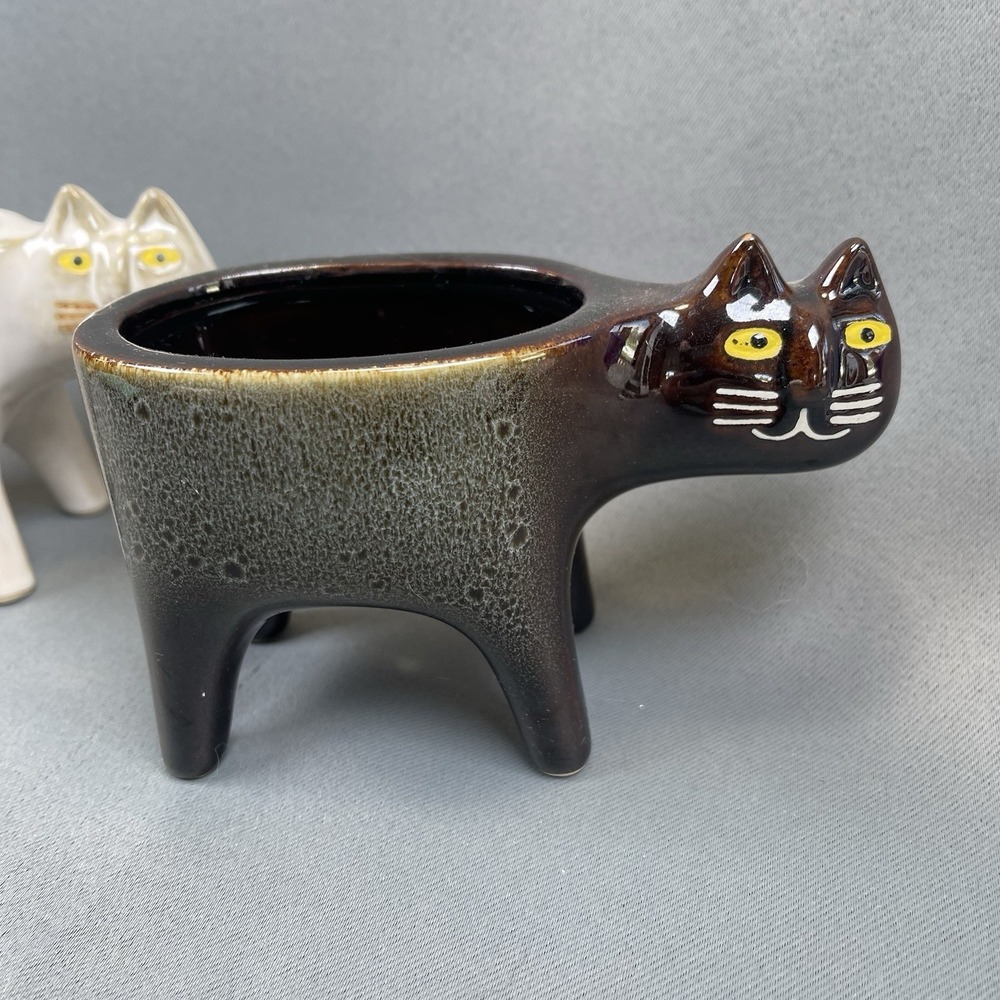 Pair of Cat Planter Animal‎ Succulent Plant Pots 5.5" - Picture 2 of 12